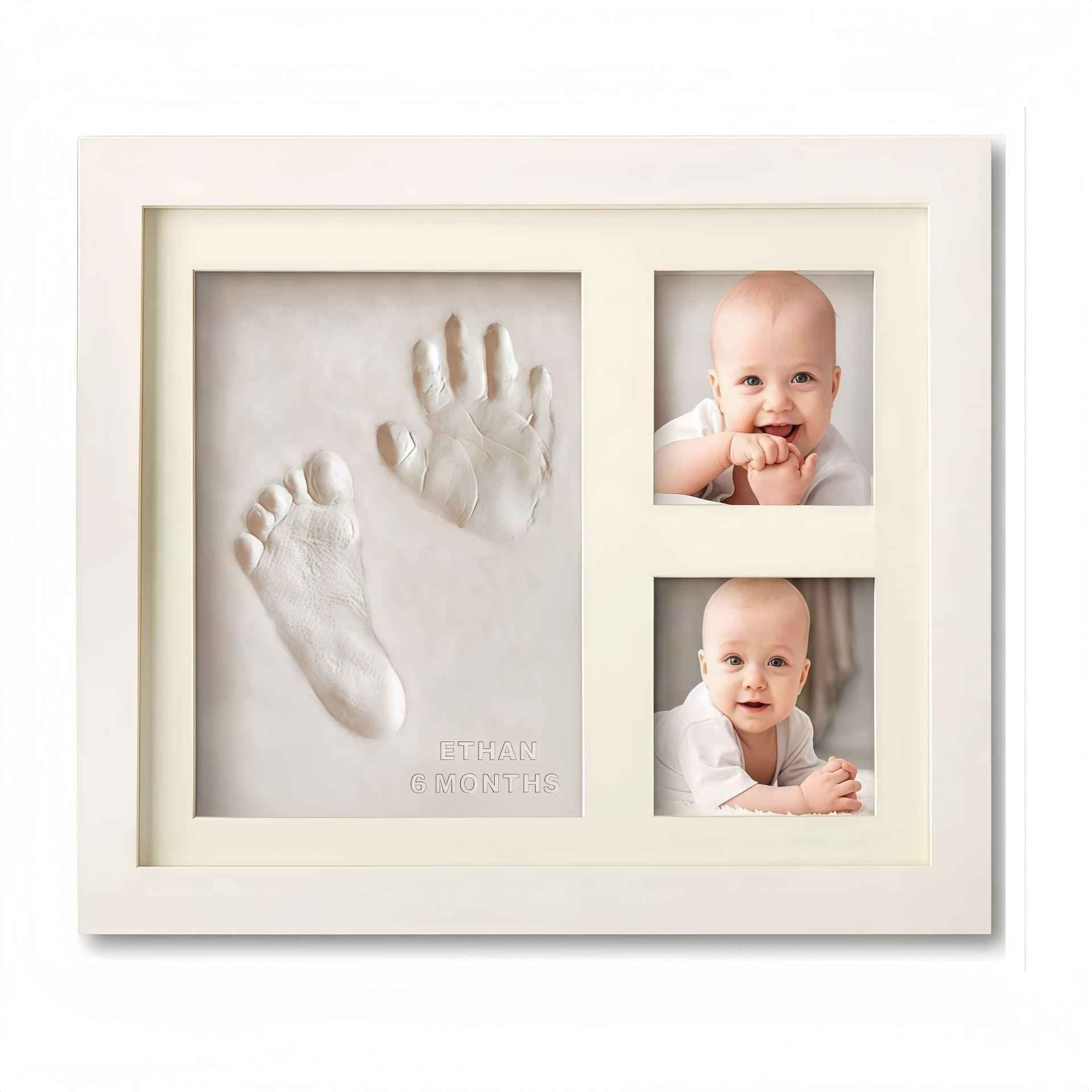 DIY Baby Handprint & Pet Paw Print Memorial Frame – Custom Keepsake Display for Lasting Memories - Cherished Harbor Gifts