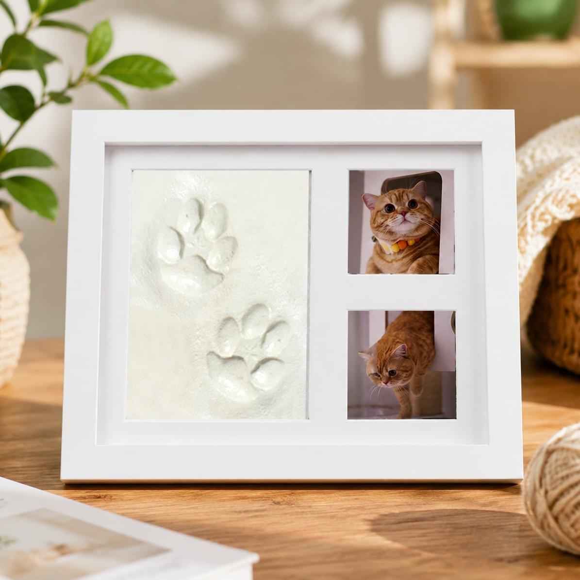DIY Baby Handprint & Pet Paw Print Memorial Frame – Custom Keepsake Display for Lasting Memories - Cherished Harbor Gifts