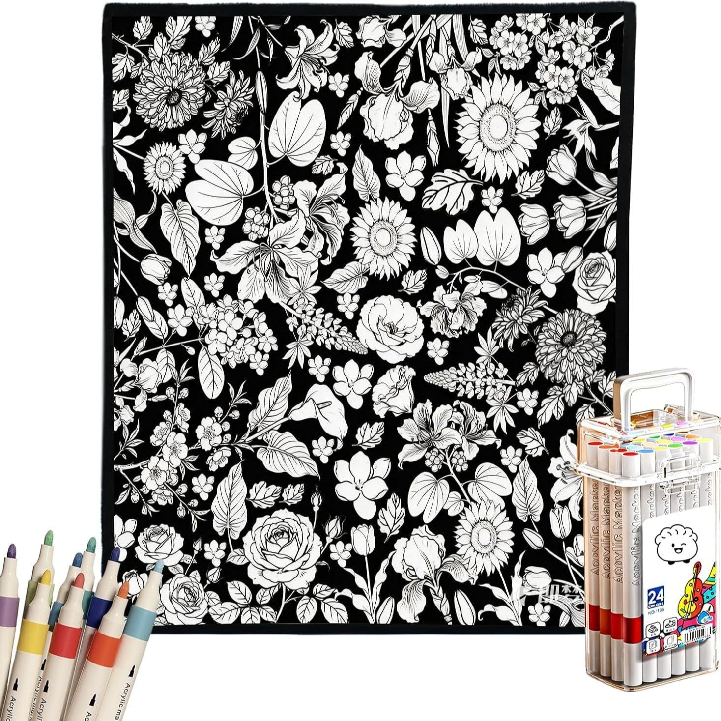 DIY Coloring Velvet Blanket Creative Art Throw - Cherished Harbor Gifts