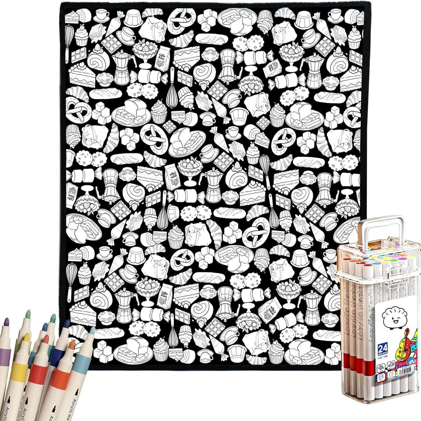 DIY Coloring Velvet Blanket Creative Art Throw - Cherished Harbor Gifts