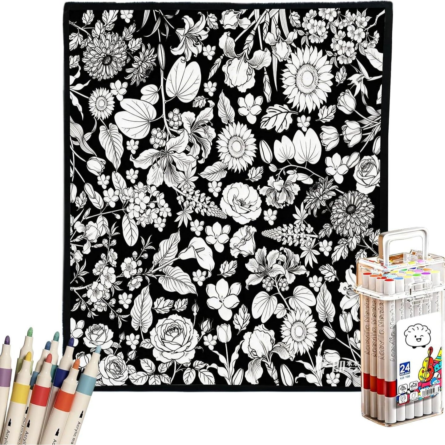 DIY Coloring Velvet Blanket Creative Art Throw - Cherished Harbor Gifts