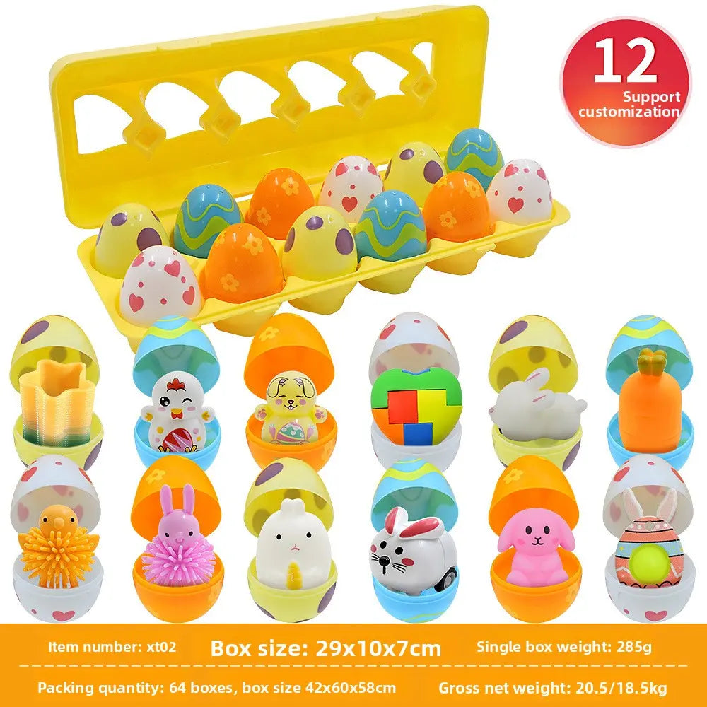 Easter Surprise Eggs with Hidden Toys for Children