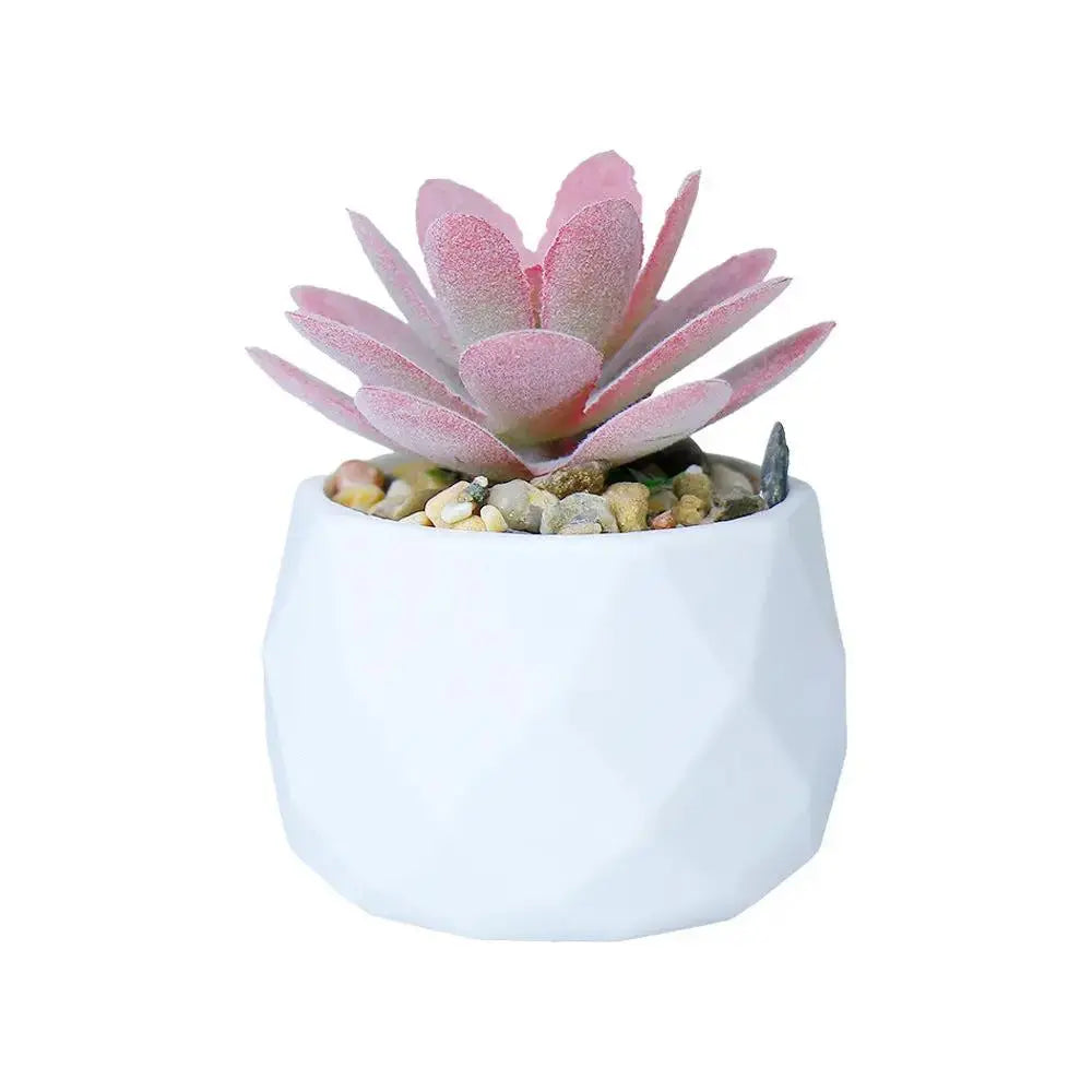 Mini Artificial Succulent Plant | Realistic Faux Desktop Home & Office Decor by TED