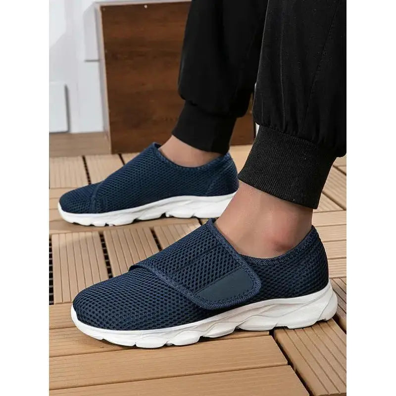 Unisex Wide Fit Walking Shoes | Lightweight Adjustable Mesh Comfort Shoes by TED