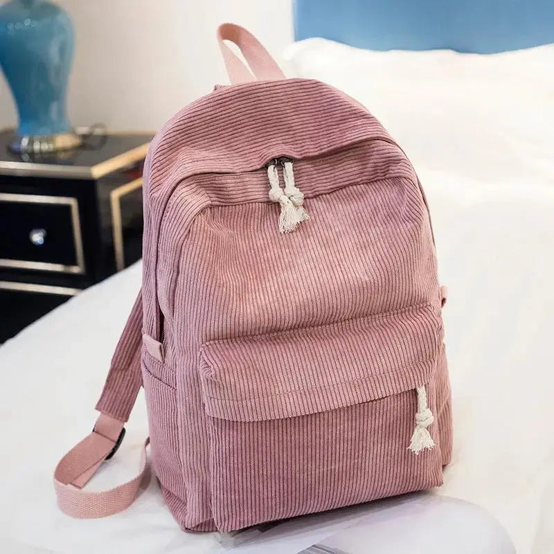 Personalized Embroidered Velvet Backpack | Custom Name School & Travel Bag by TED