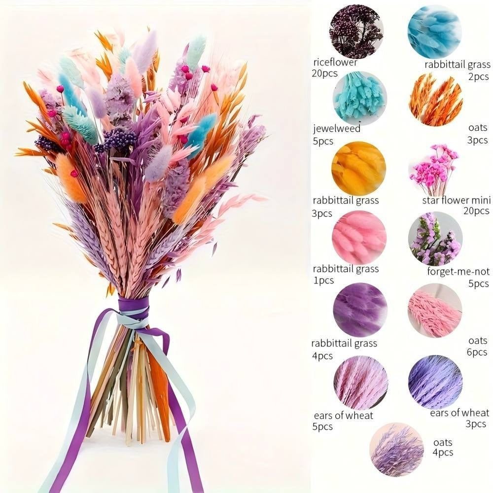 Natural Dried Flower Bouquet for Home and Wedding Decor - Cherished Harbor Gifts