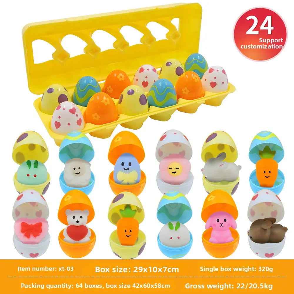 Easter Surprise Eggs with Hidden Toys for Children
