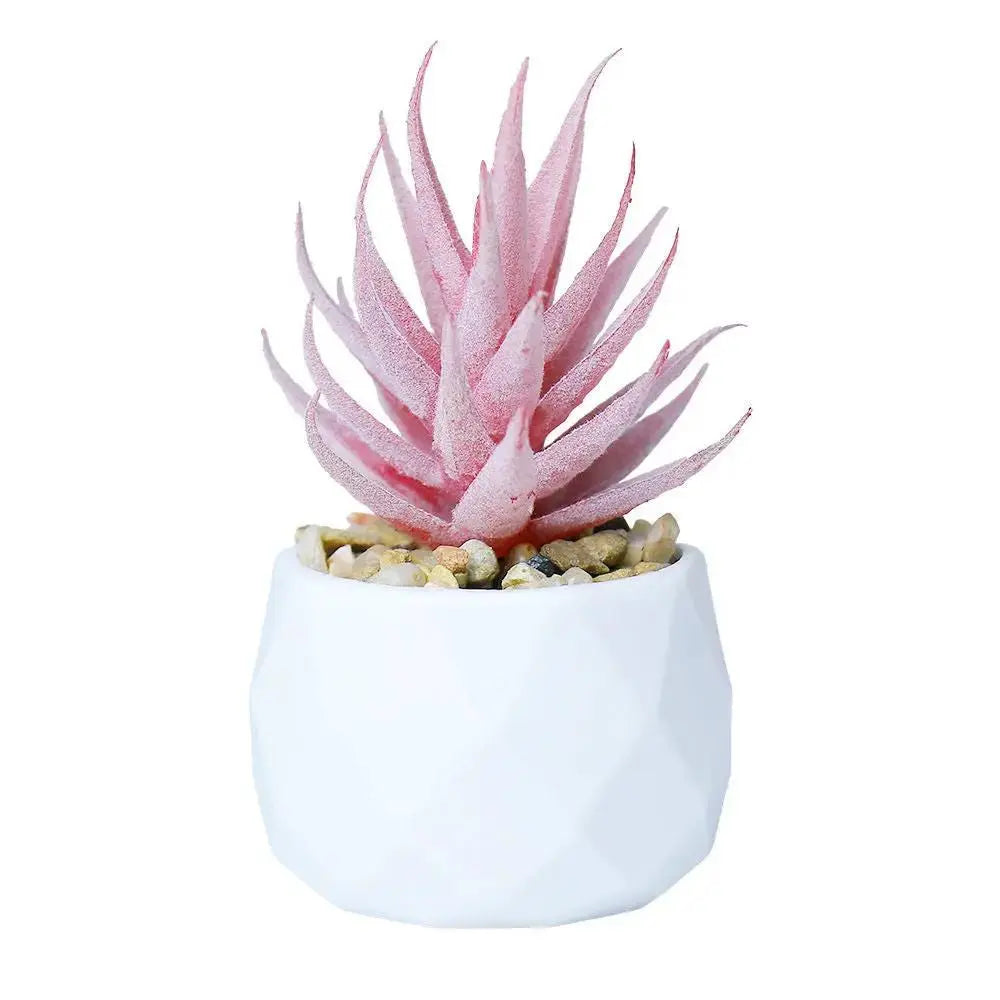Mini Artificial Succulent Plant | Realistic Faux Desktop Home & Office Decor by TED