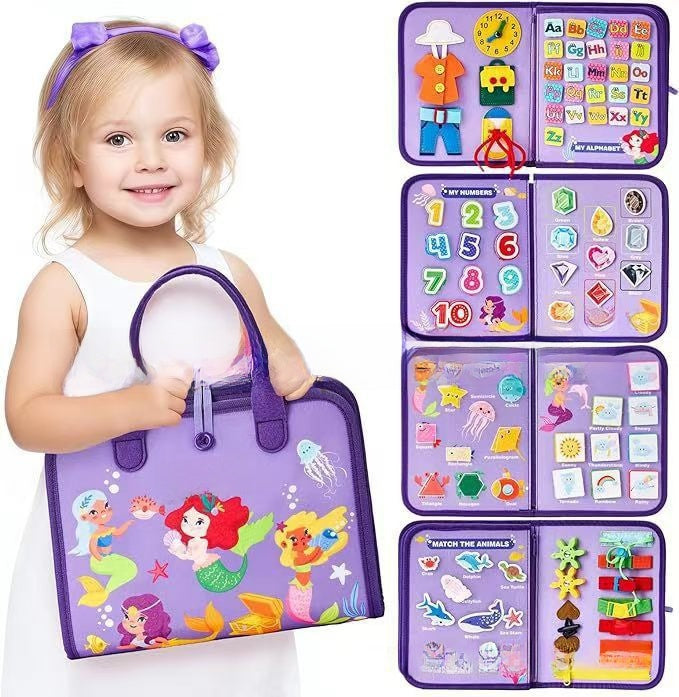 Montessori Sensory Activity Board for Toddler Learning Fun - Cherished Harbor Gifts