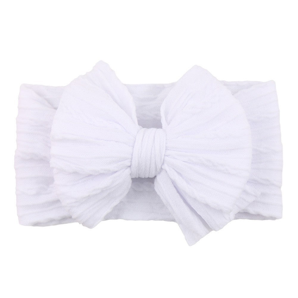 Handmade Baby Girl Headband with Braided Bow Design - Cherished Harbor Gifts