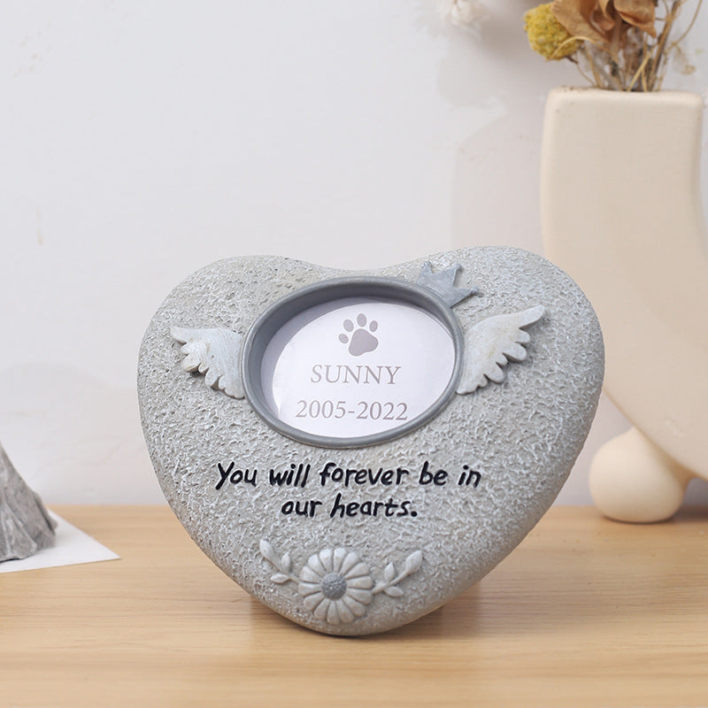 Garden Pet Tribute Stone for Dog and Cat Memorials - Cherished Harbor Gifts