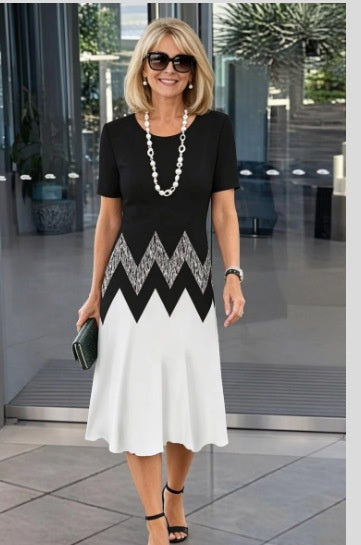 Elegant Floral Midi Dress for Summer Garden Parties - Cherished Harbor Gifts