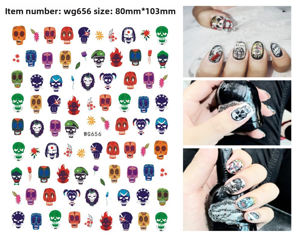 Halloween Nail Art Stickers for Spooky DIY Nail Designs - Cherished Harbor Gifts