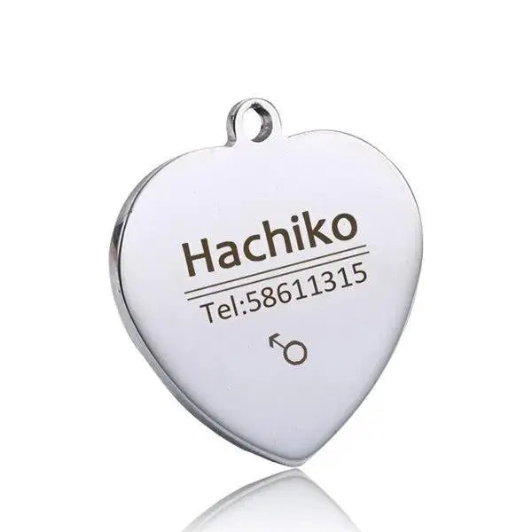 Personalized Stainless Steel Pet ID Tag | Custom Engraved Dog & Cat Name Tag by TED