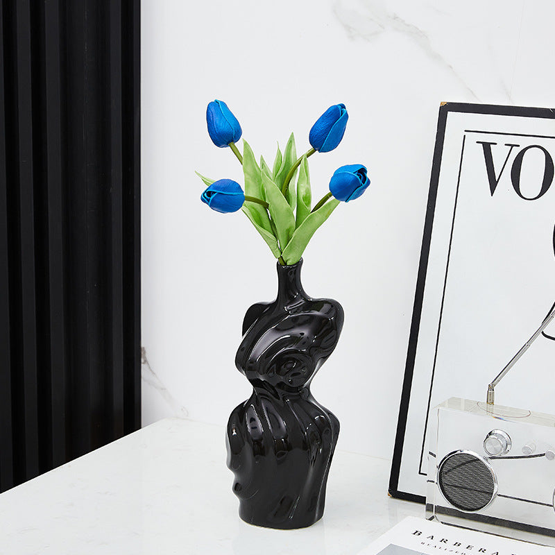 Abstract Woman Body Ceramic Vase modern body vase - Cherished Harbor Gifts