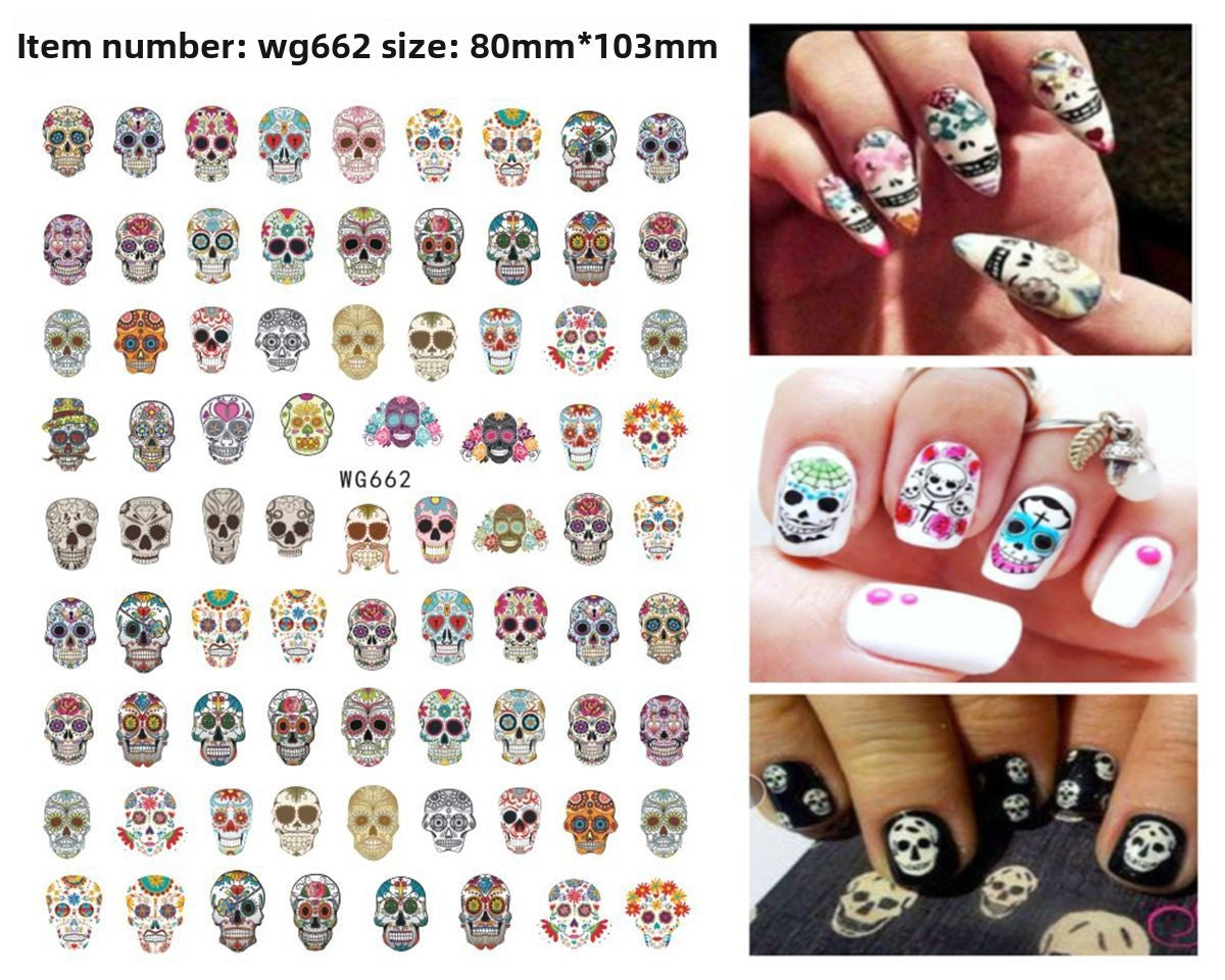 Halloween Nail Art Stickers for Spooky DIY Nail Designs - Cherished Harbor Gifts