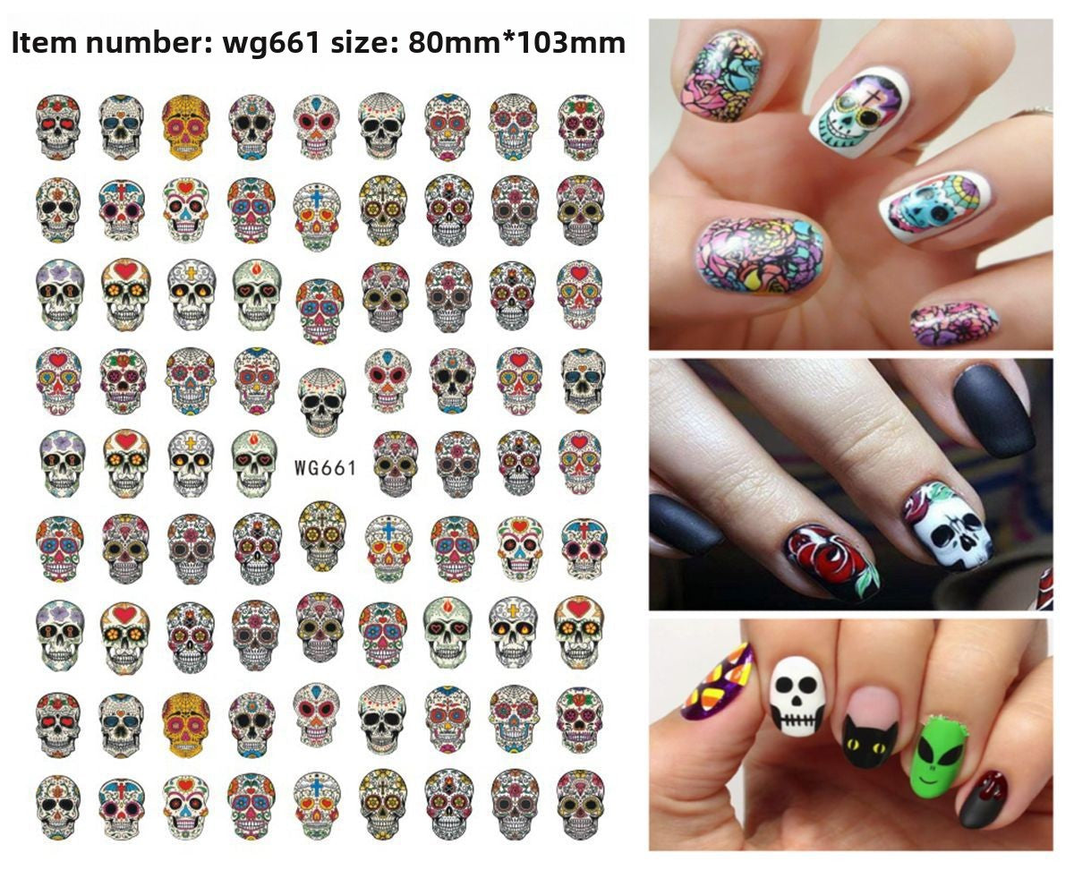 Halloween Nail Art Stickers for Spooky DIY Nail Designs - Cherished Harbor Gifts