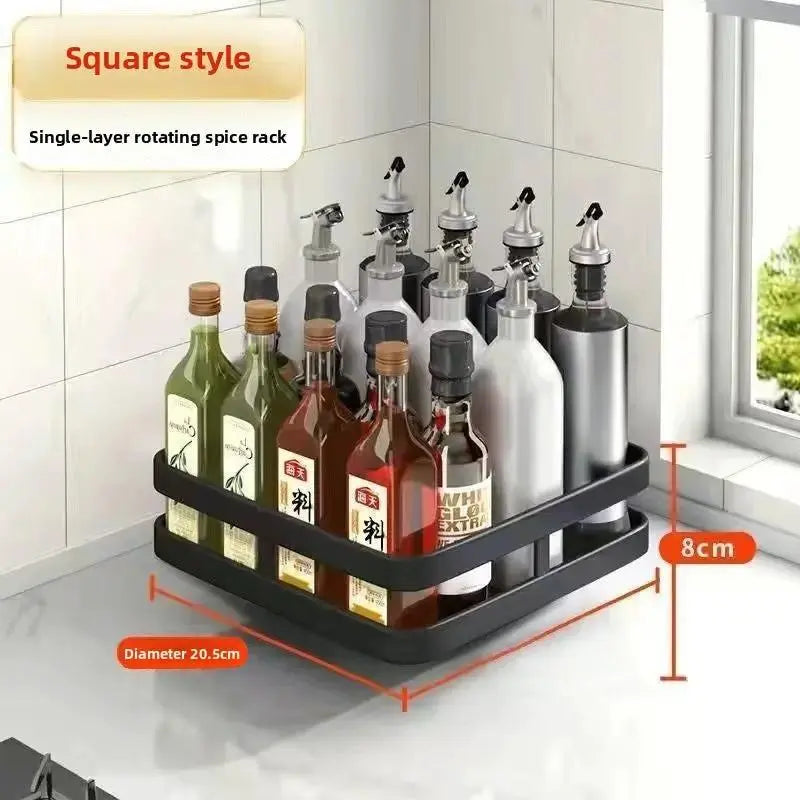 360 Rotating Condiment Rack | 1-3 Tier Kitchen Counter Organizer by TED