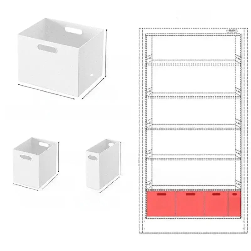 Stackable Plastic Storage Box with Lid | 12L Modular Home Organizer by TED