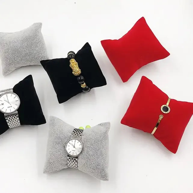 Velvet Jewelry Display Pillow | Soft Bracelet Holder & Showcase Cushion by Cherished Harbor Gifts by TED