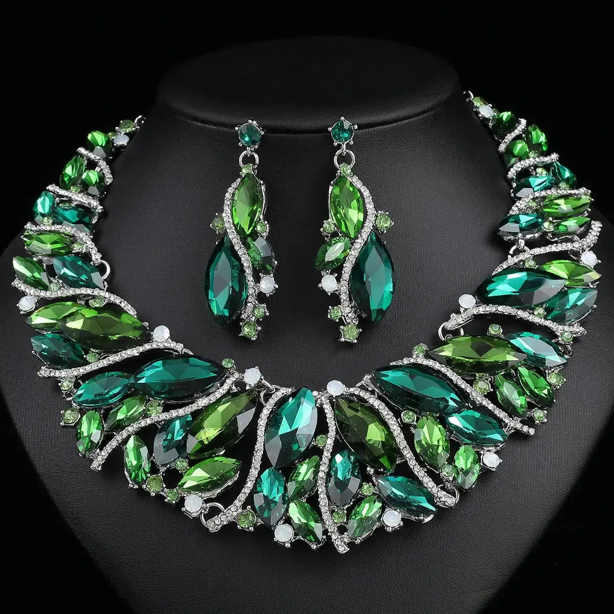 Stunning Rhinestone Jewelry Set for Elegant Occasions by TED