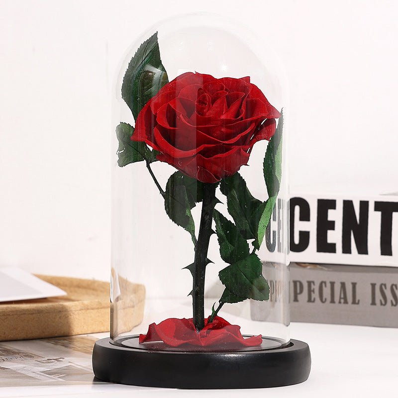 Eternal Rose Glass Dome Gift Box For Her - Cherished Harbor Gifts