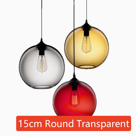 Vintage Pendant Light - Retro Glass Globe Ceiling Lamp - Cherished Harbor Gifts