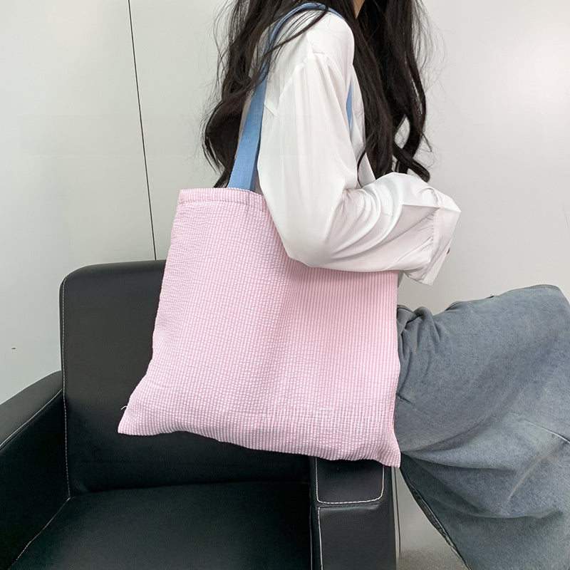 Hand Embroidered Canvas Shoulder Bag for Everyday Use - Cherished Harbor Gifts