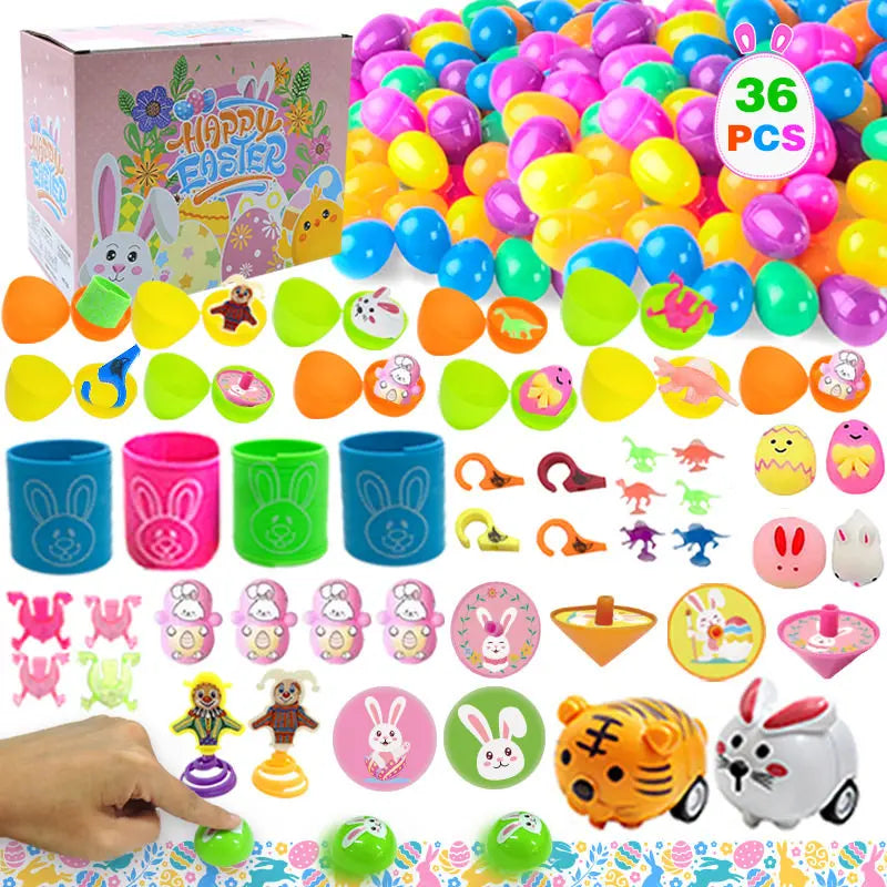 Easter Surprise Eggs with Hidden Toys for Children