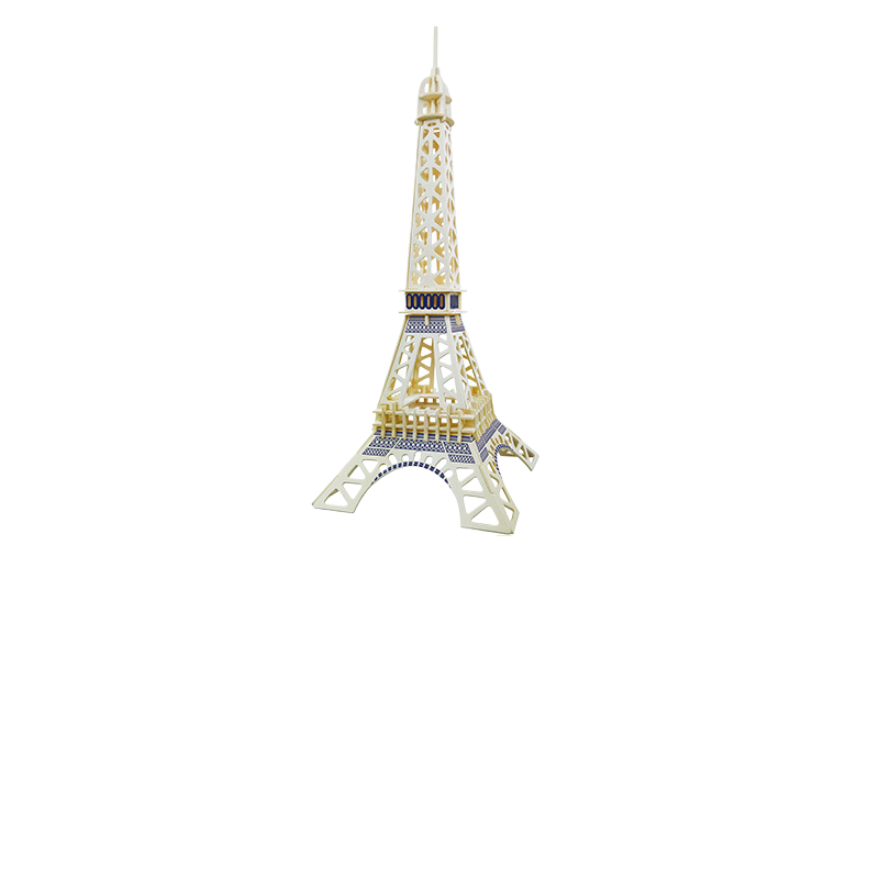 3D Wooden Puzzle Gift - Eiffel Tower Model for Kids - Cherished Harbor Gifts