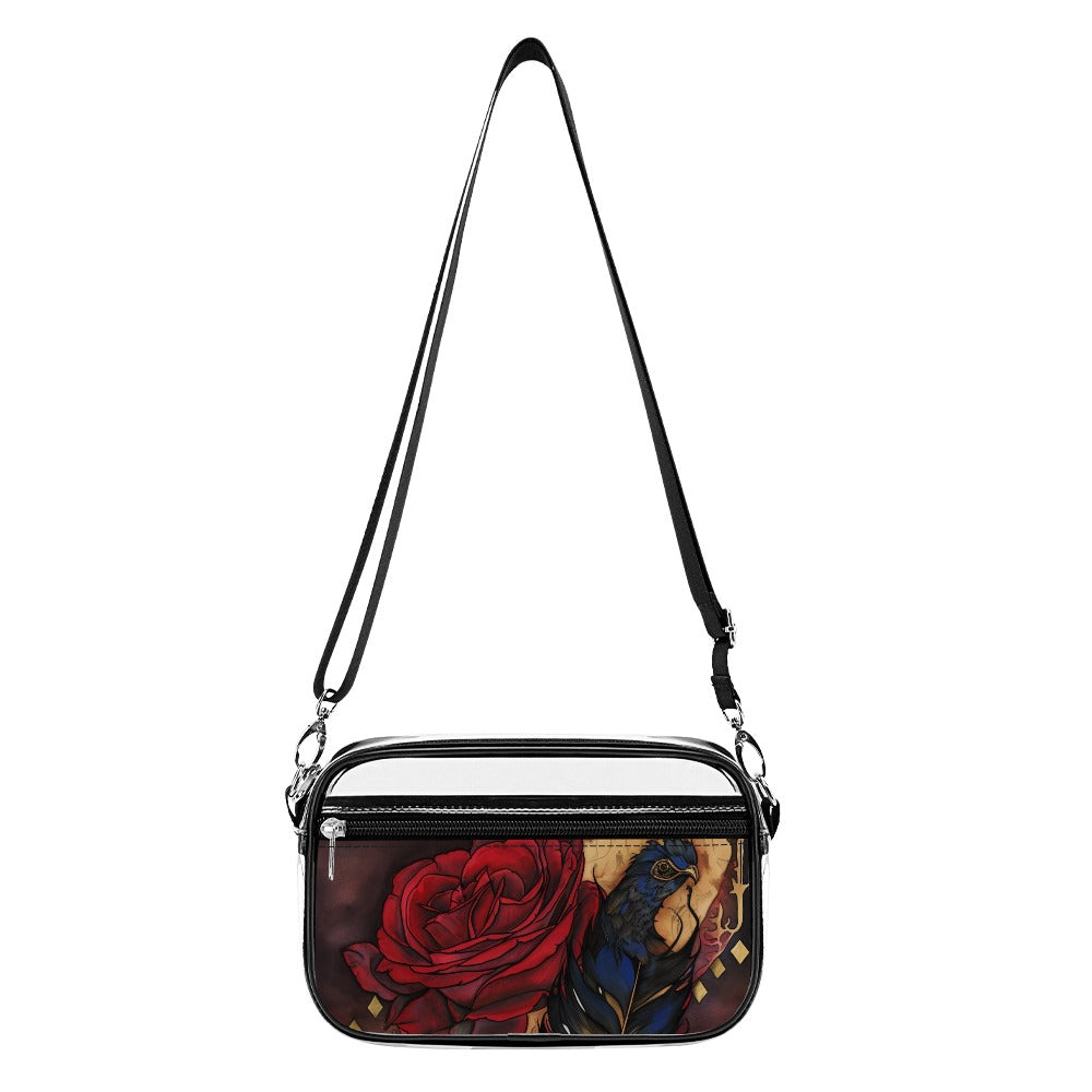 Rose Clear Small PVC Satchel Clear Shoulder Bag Gift - Cherished Harbor Gifts