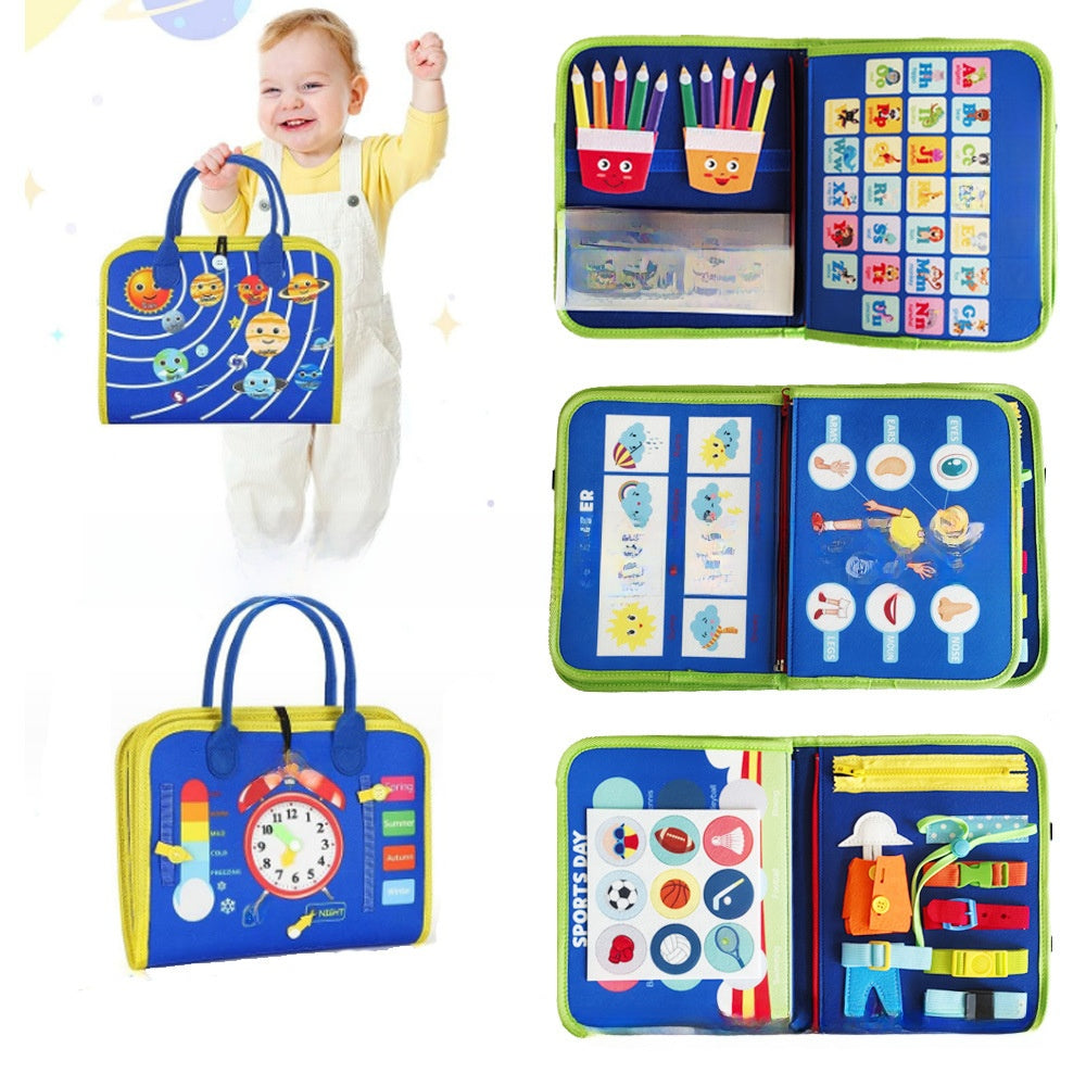 Montessori Sensory Activity Board for Toddler Learning Fun - Cherished Harbor Gifts