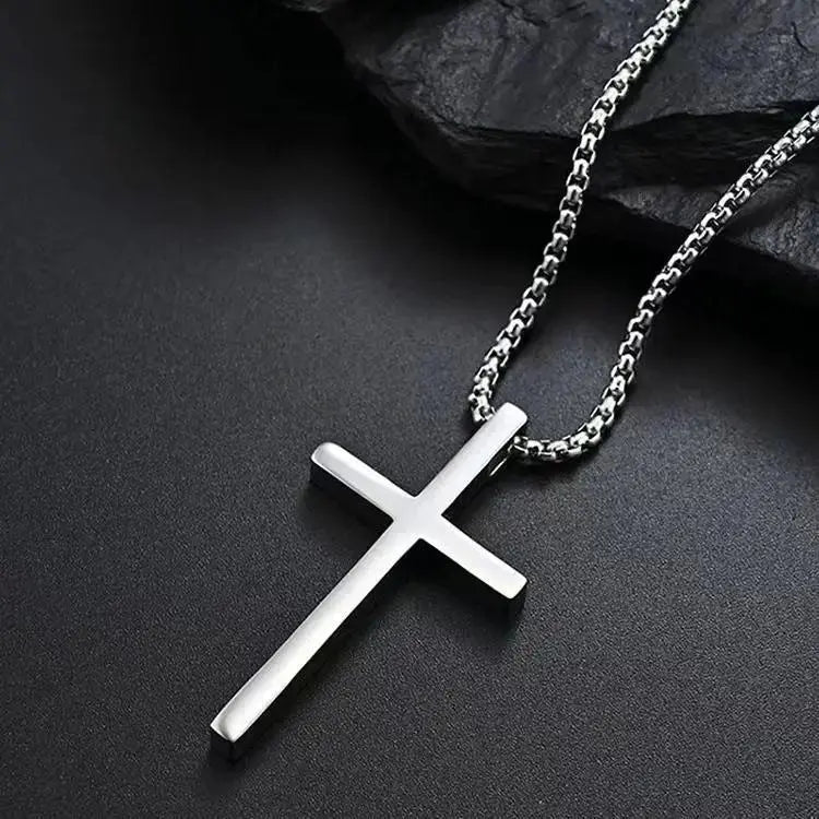 Stylish Cross Pendant Necklace Men for Hip Hop Fashion by TED