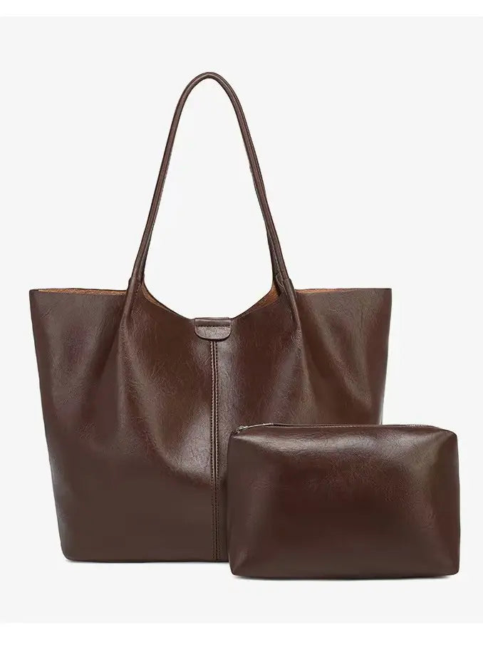 mothers day Fashion PU Mother-Daughter Tote Bag
