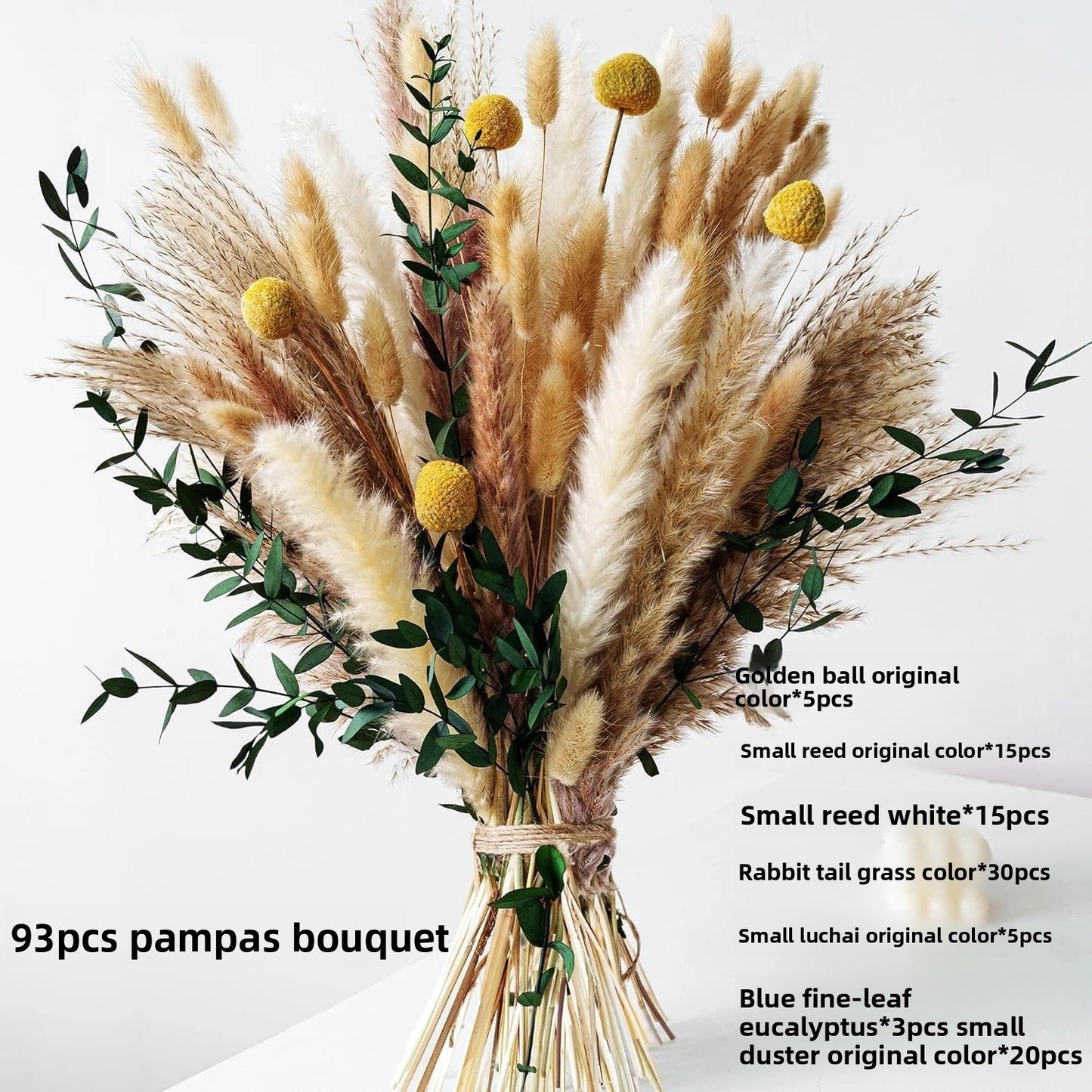 Natural Dried Flower Bouquet for Home and Wedding Decor - Cherished Harbor Gifts