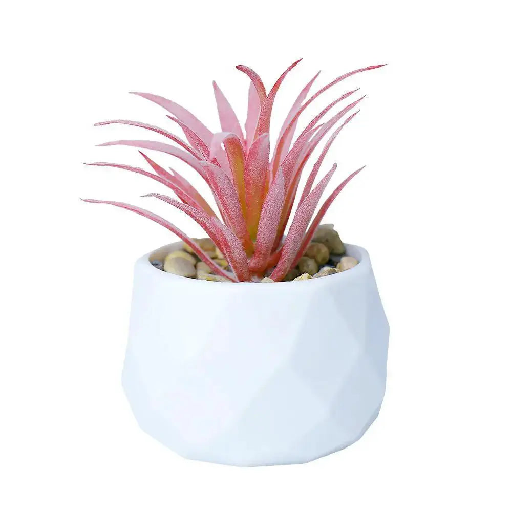 Mini Artificial Succulent Plant | Realistic Faux Desktop Home & Office Decor by TED
