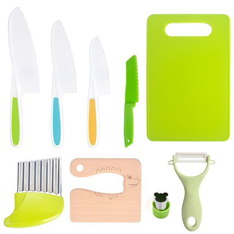 Kids Safe Toddler Kitchen Knife Set for Cooking Practice - Cherished Harbor Gifts