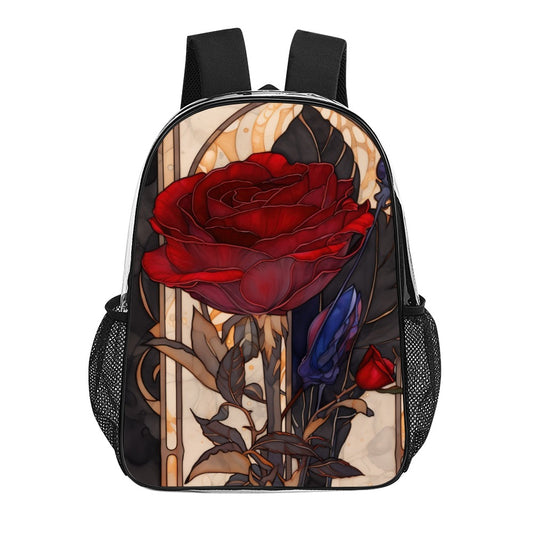 Rose Transparent Travel Tote17-Inch PVC  Bag - Cherished Harbor Gifts