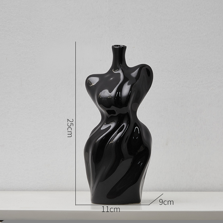 Abstract Woman Body Ceramic Vase modern body vase - Cherished Harbor Gifts