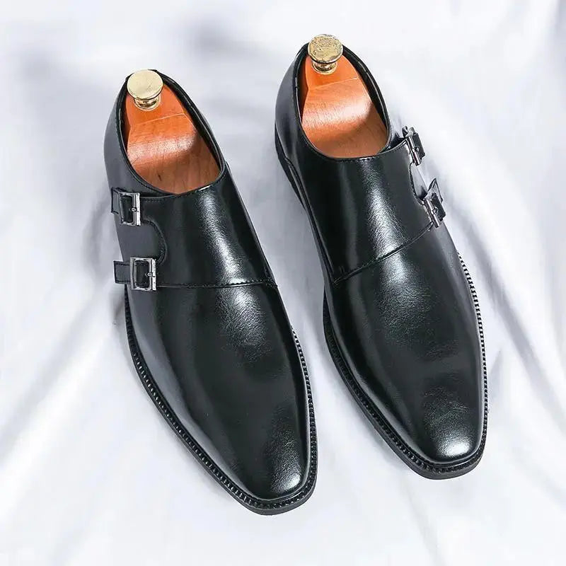 Buckle Dress Shoes Men - Stylish Suede Leather Options by TED