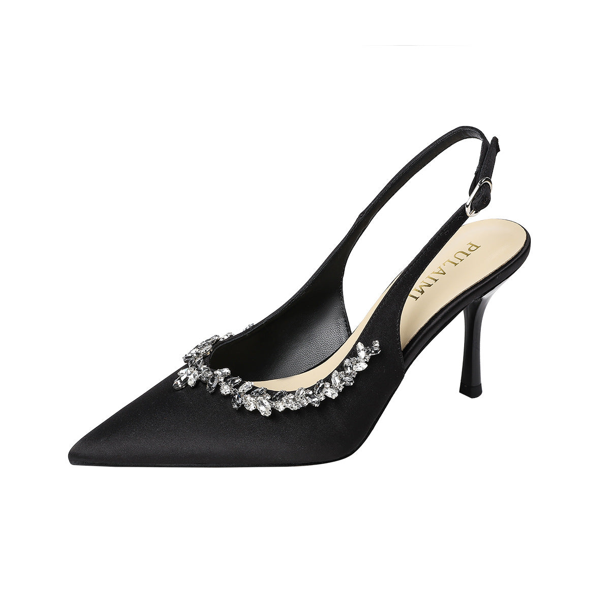 Elegant Rhinestone Mule Heels for Stylish Women - Cherished Harbor Gifts