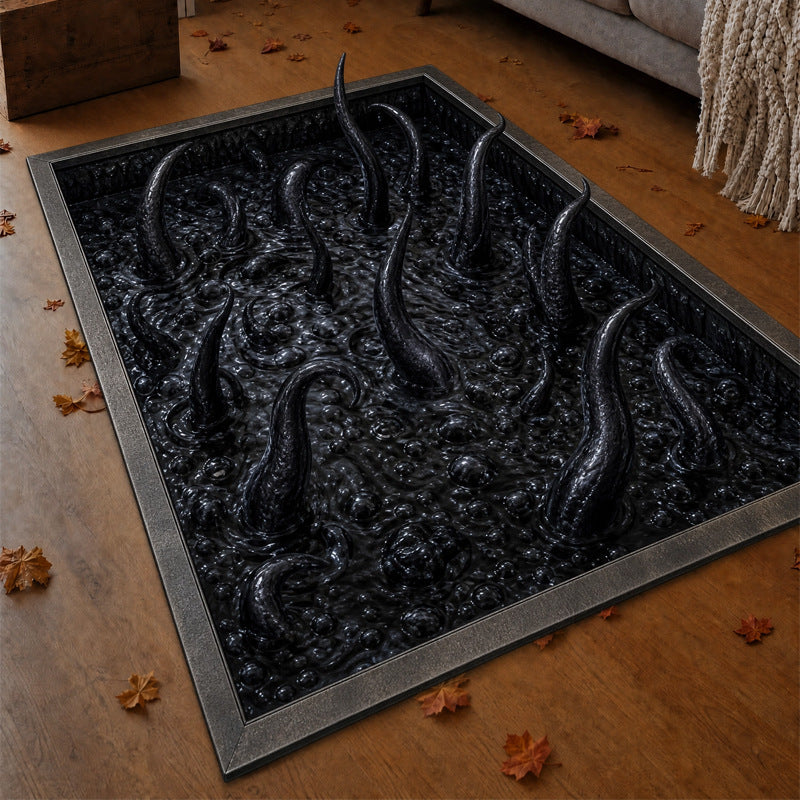 Spooky Halloween Area Rug for Living Room & Bedroom Decor - Cherished Harbor Gifts