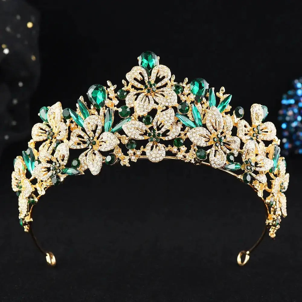 Elegant Birthday Tiara -Sparkling Rhinestone Crown Headpiece by TED