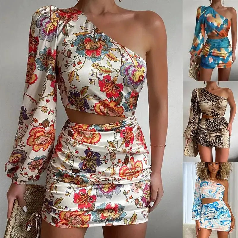 Stylish Asymmetrical Summer Dress for Women - Mini A-Line by TED