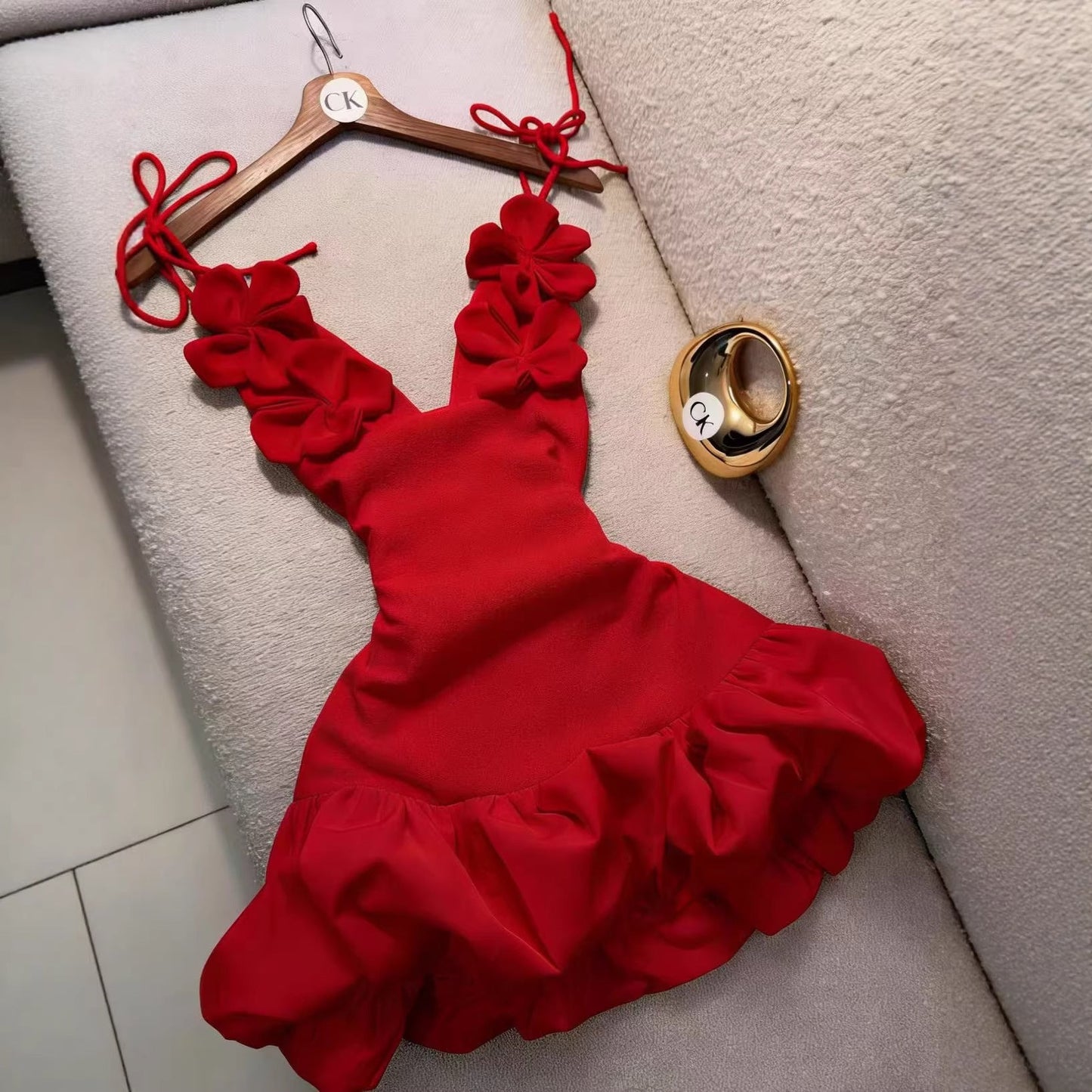 Floral Strap Holiday Dress - Cherished Harbor Gifts