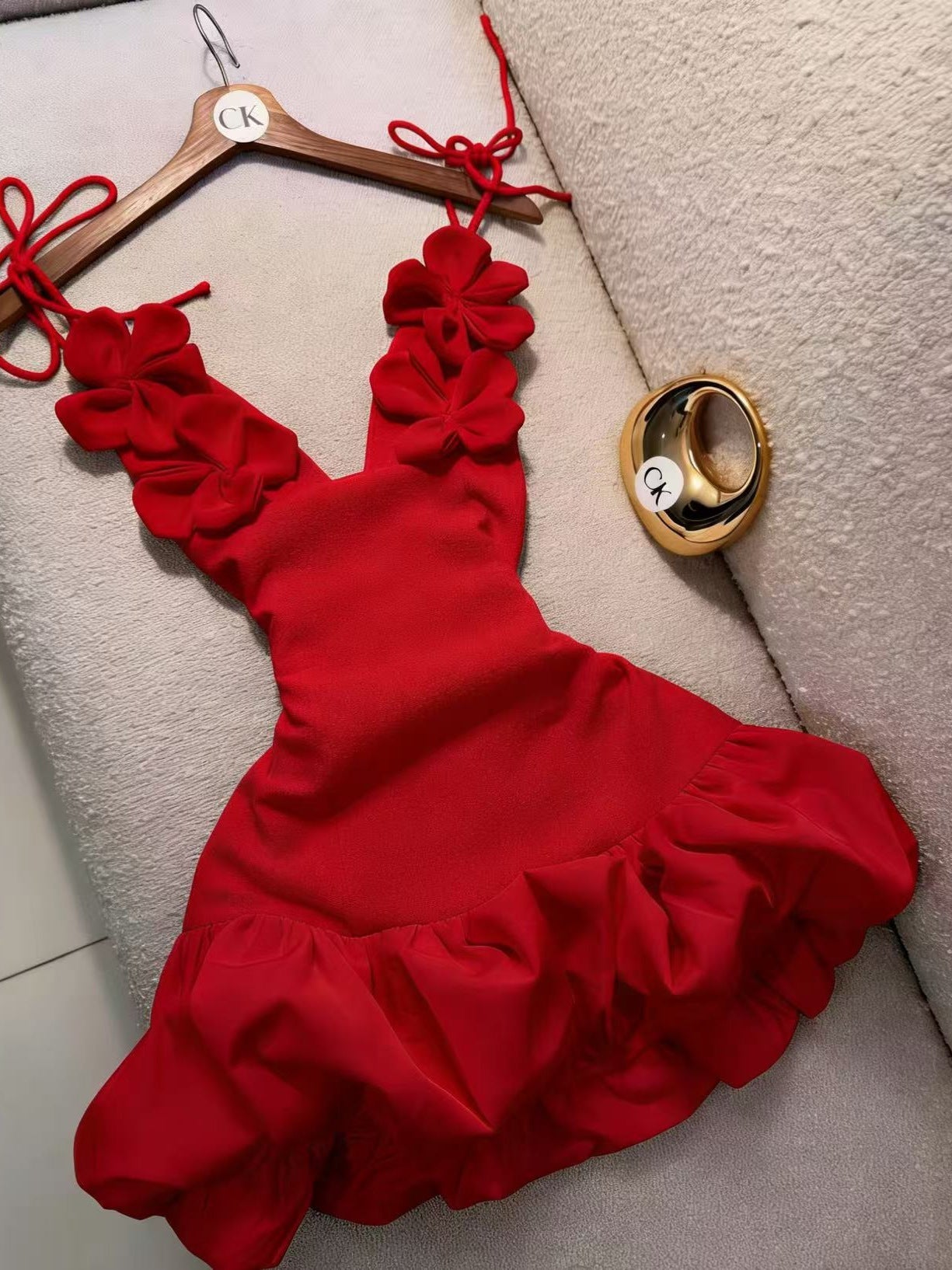 Floral Strap Holiday Dress - Cherished Harbor Gifts
