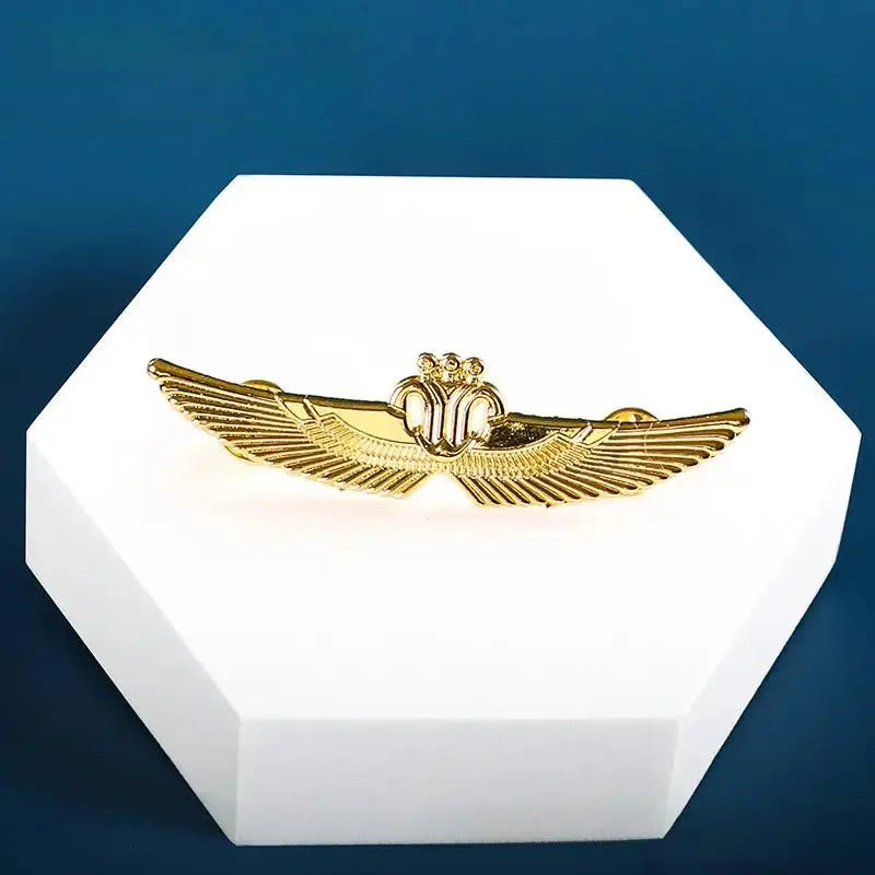 Aviation Pilot Badge | Alloy Airline-Style Flight Crew & Aircraft Emblem Pin by Cherished Harbor Gifts by TED