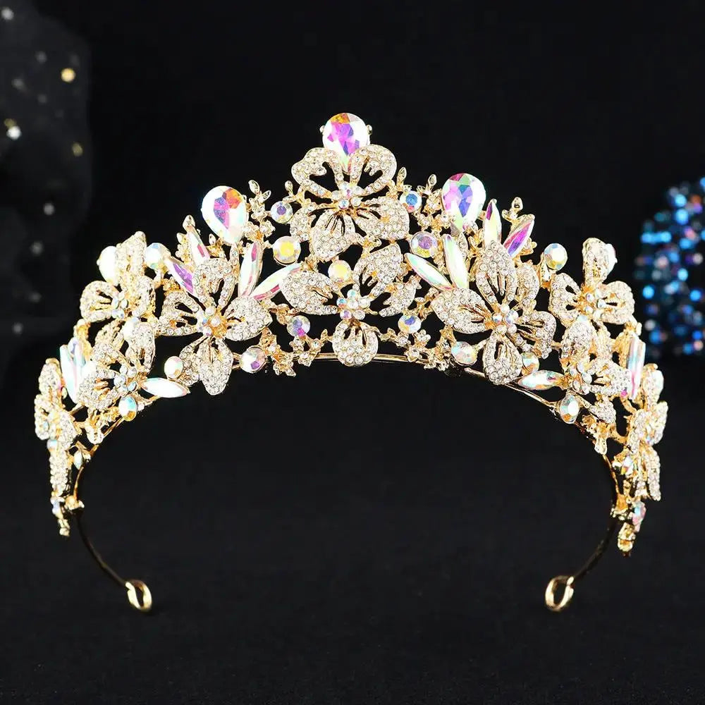 Elegant Birthday Tiara -Sparkling Rhinestone Crown Headpiece by TED
