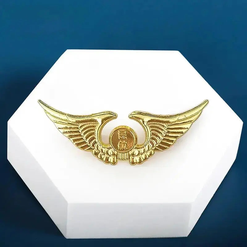 Aviation Pilot Badge | Alloy Airline-Style Flight Crew & Aircraft Emblem Pin by Cherished Harbor Gifts by TED