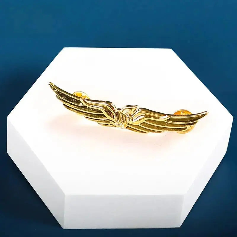 Aviation Pilot Badge | Alloy Airline-Style Flight Crew & Aircraft Emblem Pin by Cherished Harbor Gifts by TED